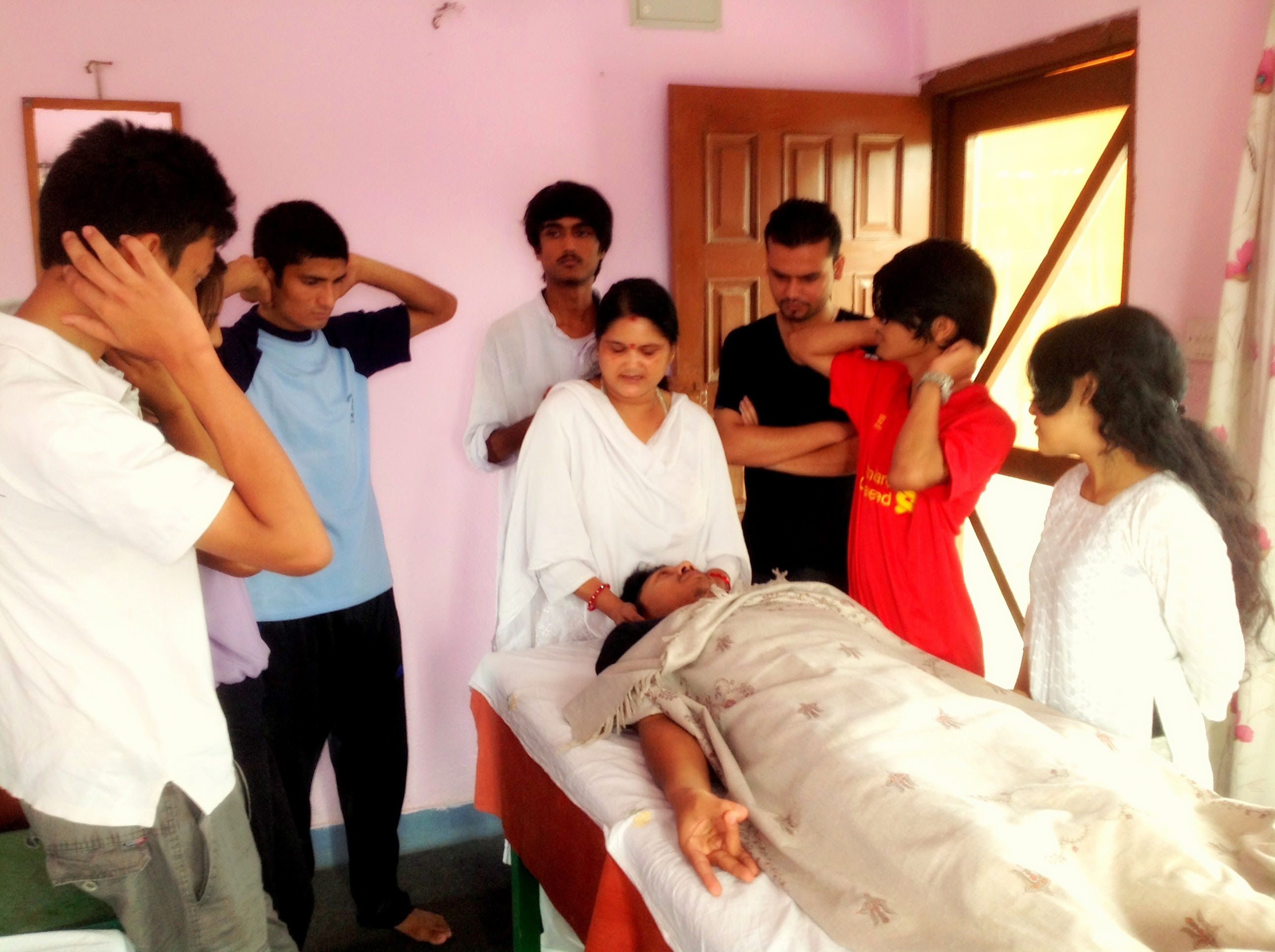 Group healing ceremony and transformative ritual